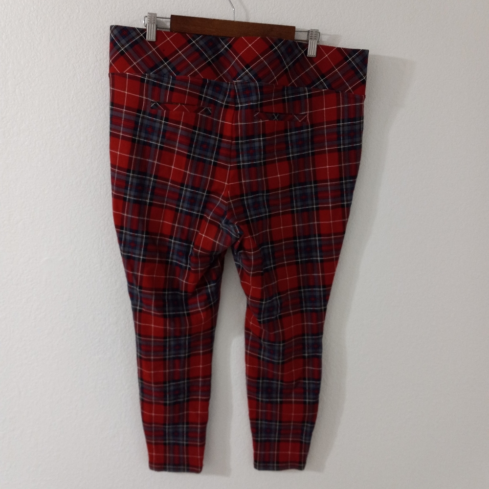 Torrid Pixie 2x Regular Scotch Plaid Leggings Plu… - image 4